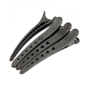 CH 35739 Зажим парикмахерский термопластик крокодил 4 шт