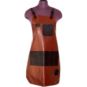 Фартук ковбой темный кожа 75*65 см H-40