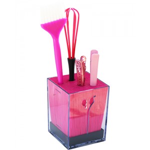 Подставка для инструментов розовая