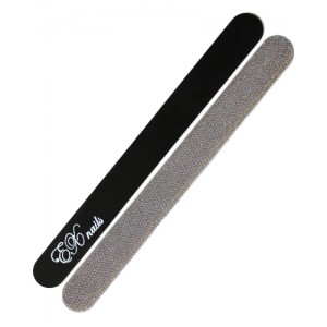 Пилка металлическая односторонняя, черный глянец EX nails