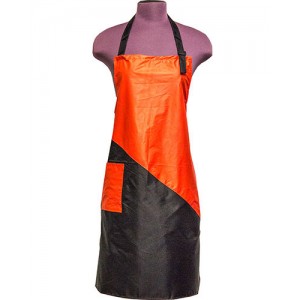 Фартук для маникюра красно черный K-23