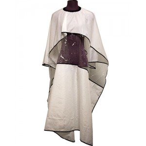 Пеньюар парикмахерский(белый прозрачный  "ECHO") арт.J-35