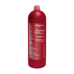 Шампунь перед выпрямлением волос с глиоксиловой кислотой Капус | Glyoxy Sleek Hair Shampoo Kapous