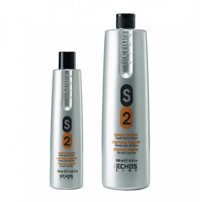 Шампунь для сухих и вьющихся волос с молочными протеинами | EchosLine S2 Dry & Frizzy Hair Shampoo