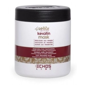 Восстанавливающая маска с маслом Аргании и кератином 1000 | EchosLine Seliar Keratin Mask