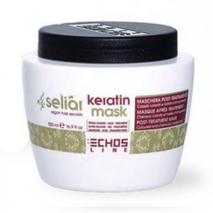 Восстанавливающая маска с маслом Аргании и кератином 500 | EchosLine Seliar Keratin Mask