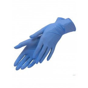 Перчатки одноразовые нитриловые Эстель голубые размер "L" 1 пара | Nitrile GLoves Estel M'use Blue "L" 1 pair