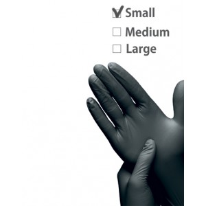 Перчатки нитриловые черные размер S | Nitrile GLoves Black S