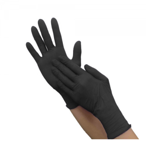 Перчатки нитриловые черные размер M | Nitrile GLoves Black M 1 pair